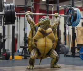 AI: Weightlifting Turtle